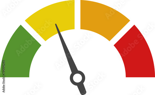Dashboard colorful speedometer icons set. Tachometer icon isolated. Performance indicator sign. Car speed. Fast internet speed sign. Tachometer, speedometer, indicators, score. Customer satisfaction.