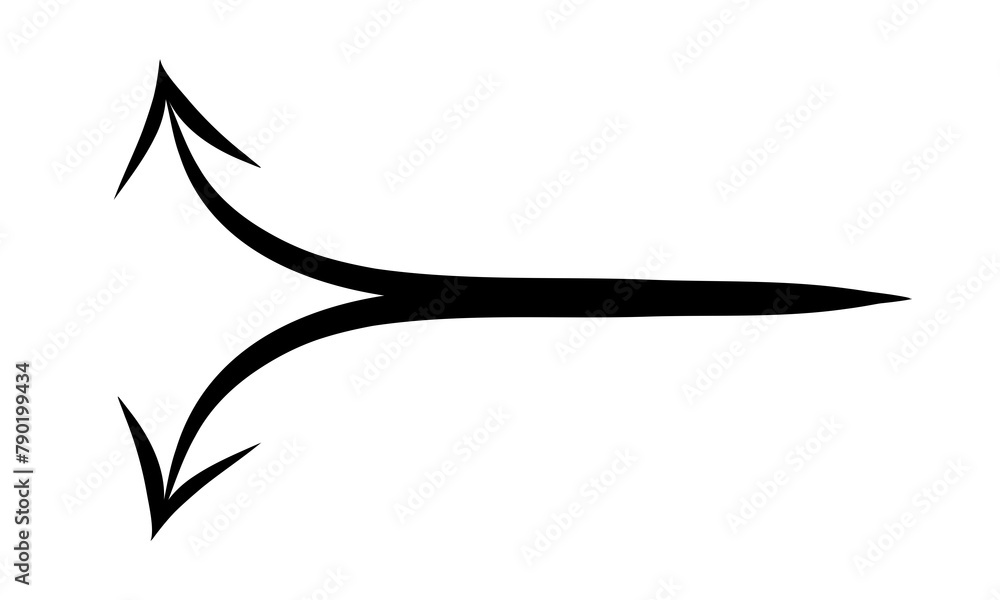Arrow marker isolated on transparent background. Hand drawn arrow png file Arrow marker isolated on transparent background. Hand drawn arrow png file