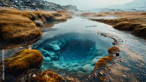  Immerse yourself in the beauty of Iceland's hot spring photo