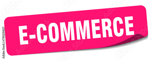 e-commerce sticker. e-commerce label