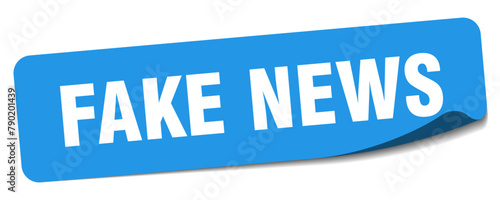 fake news sticker. fake news label