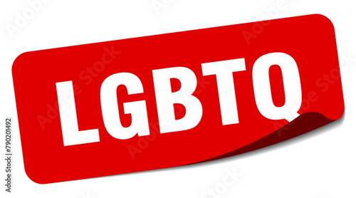 lgbtq sticker. lgbtq label