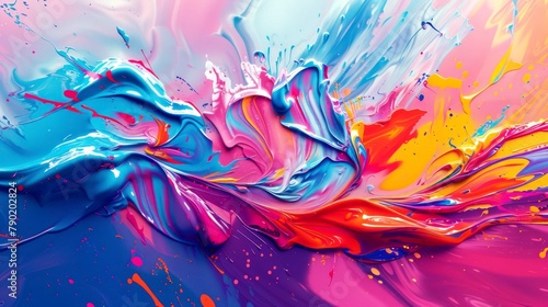 paint art abstract  liquid  flower  wave background