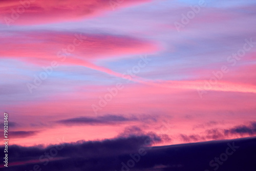 Fototapeta Naklejka Na Ścianę i Meble -  Red and blue sunset
