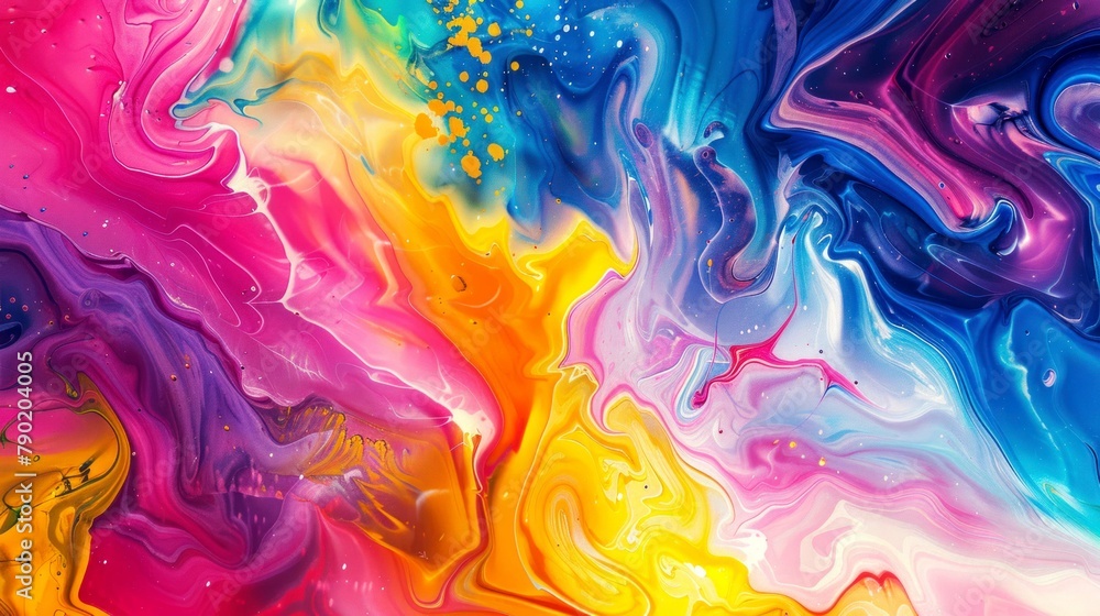 Fototapeta premium paint art abstract, liquid, flower, wave background