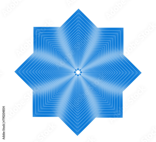 3d star design  illustration decoration, geometric wallpaper