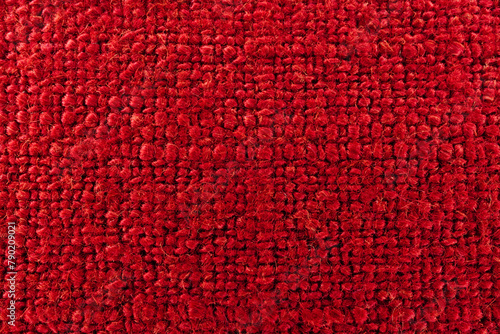 a close-up shot of red linen clothes