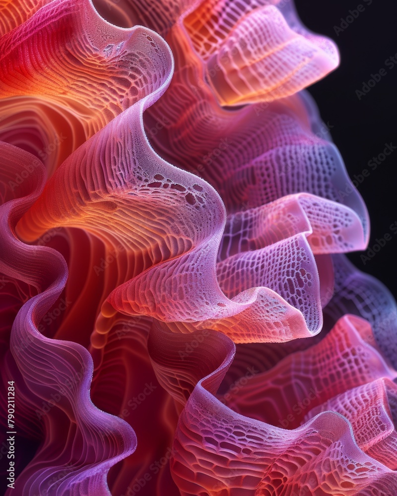 Gradient Coral-like Abstract Shapes Gradient Coral-like Abstract Shapes