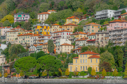 Coloruful italian architecture of Como, Italy