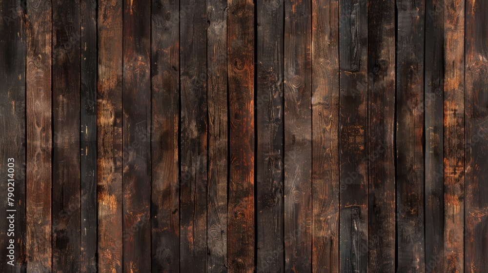Immerse in the detailed texture of dark wood, where every line and pattern on the surface breathes life into the old, retro planks Immerse in the detailed texture of dark wood, where every line and pattern on the surface breathes life into the old, retro planks