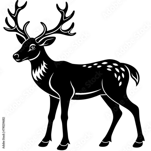 deer silhouette vector 