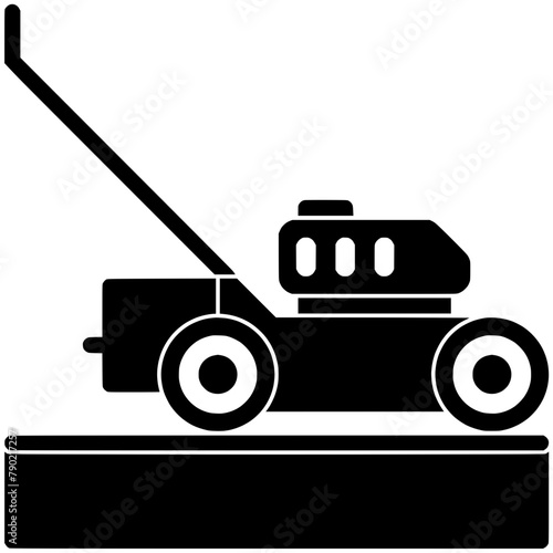 grass illustration farm silhouette gardening logo lawn icon garden outline equipment mowing green mower work care black lawnmower summer shape tool maintenance service for vector graphic background