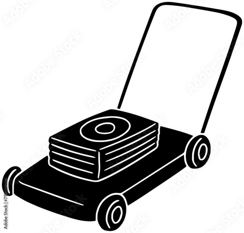 grass illustration farm silhouette gardening logo lawn icon garden outline equipment mowing green mower work care black lawnmower summer shape tool maintenance service for vector graphic background