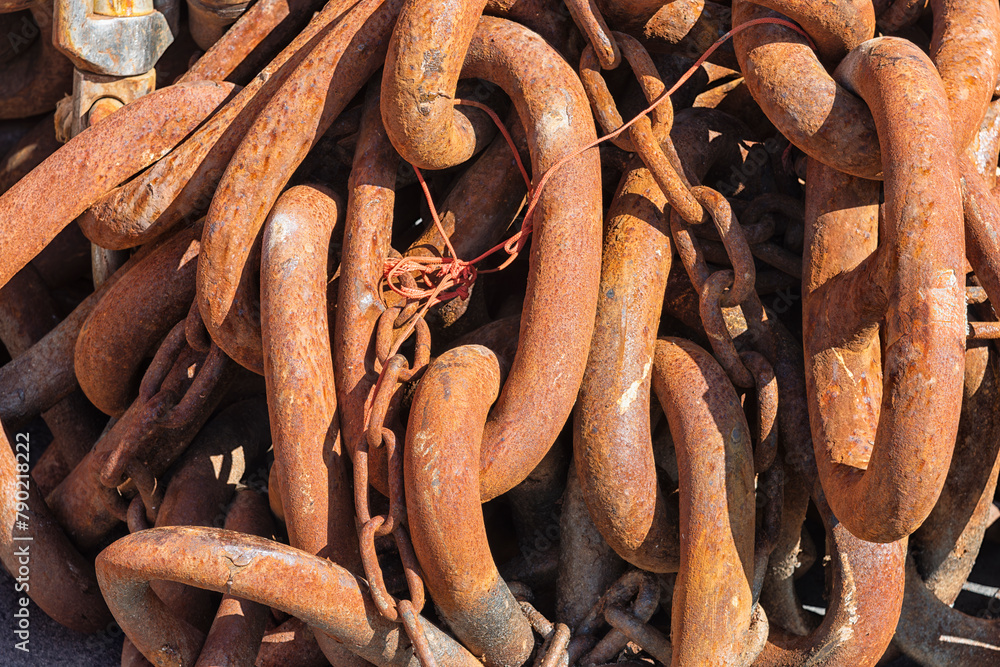 thick steel brown chain weights used in the fishing industry thick steel brown chain weights used in the fishing industry