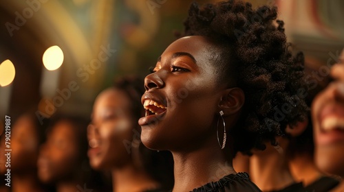 A capella group in harmony, each voice a thread in a tapestry of sound, photo