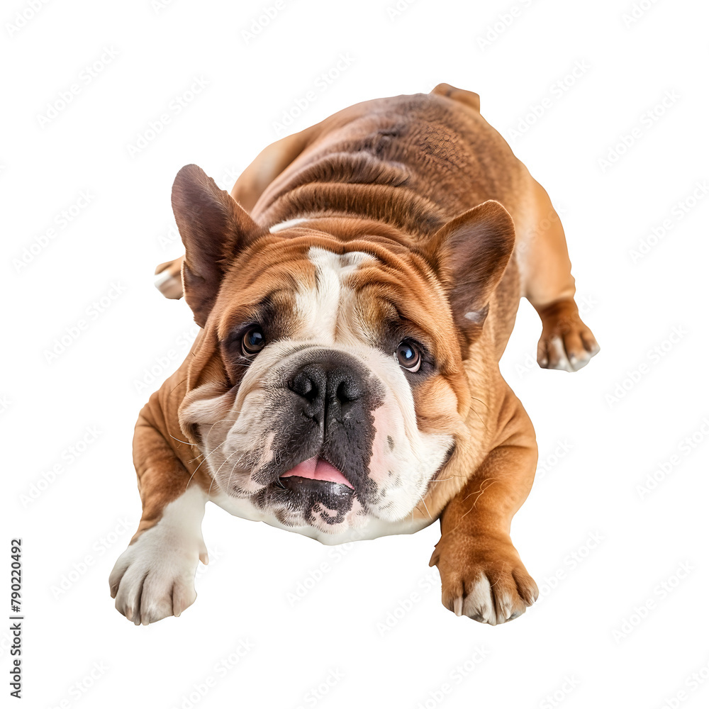 Fototapeta premium english bulldog puppy isolated