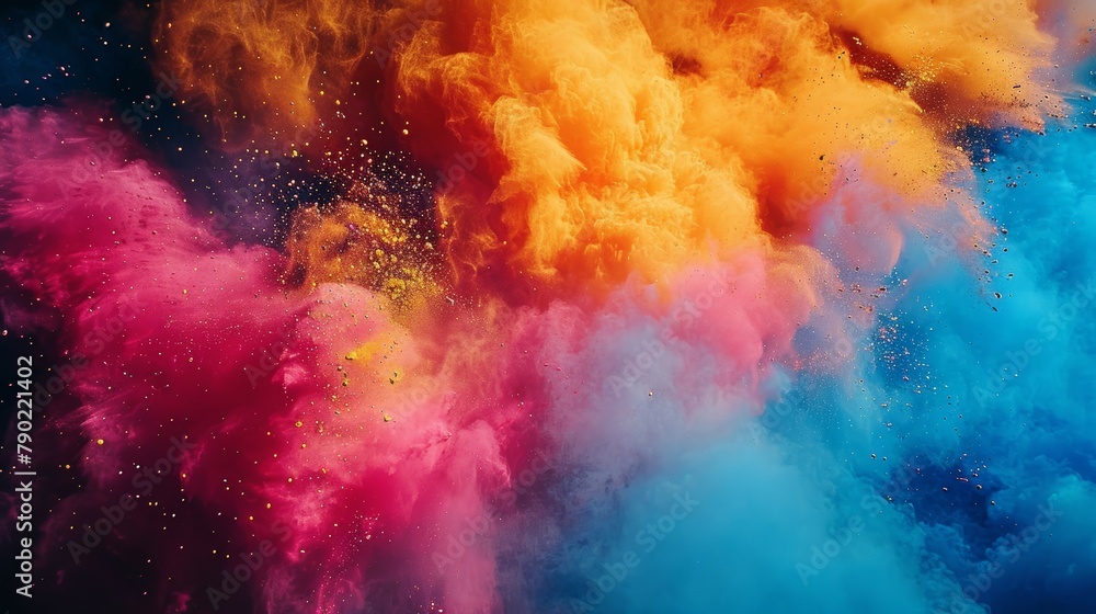 Colorful Holi Powder Burst Dynamic Texture Colorful Holi Powder Burst Dynamic Texture