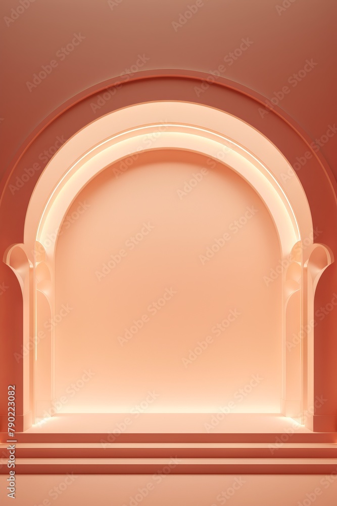 Fototapeta premium Stylized Archway with Soft Lighting