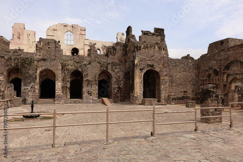 Photography Golconda fort of Hyderabad in Telangana of India