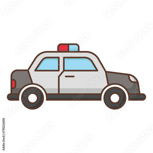 Car police icon vector design template