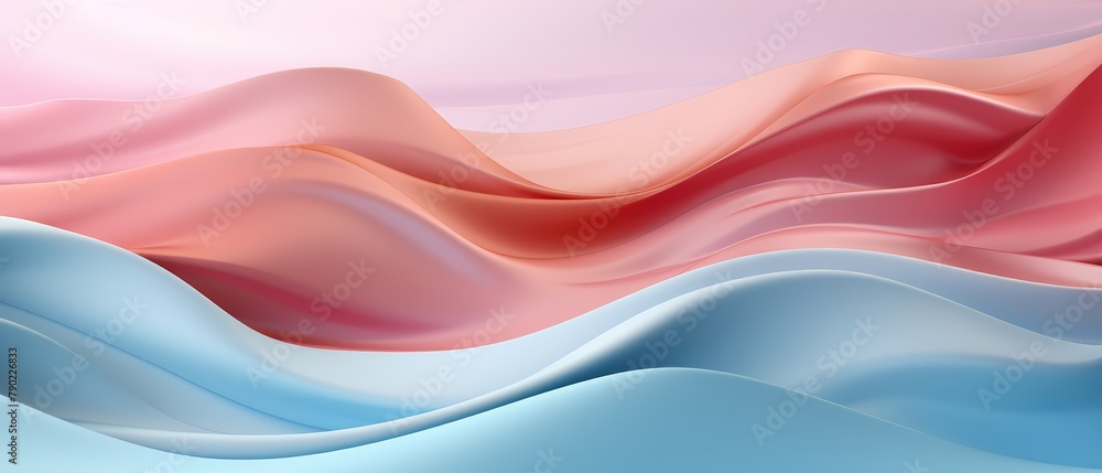 Pastel gradient wave, soft and airy, minimal 3D illustration, Pastel gradient wave, soft and airy, minimal 3D illustration,