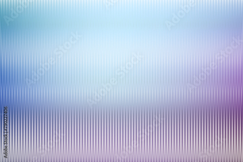 Pearlescent ribbed white glass texture. Blue purple frosted acrylic bath wall. Ribbed fluted door window closeup. Retail display corrugated blurred cloud. Iridescent metal reeded wavy sheet surface