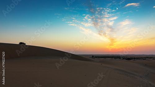 Beautiful Desert landscape view in Al Hofuf Saudi Arabia 