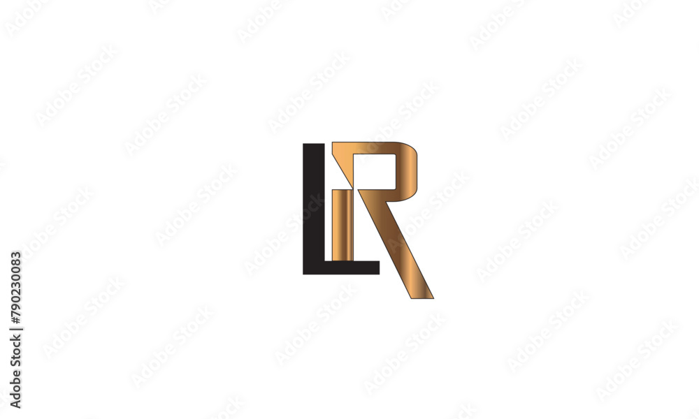 LR, RL, R , L Abstract Letters Logo Monogram	