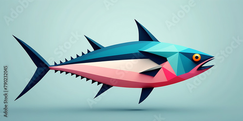 Tuna animal abstract illustration