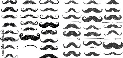  Vintage mustache, funny fake mustaches mask