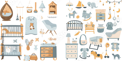 Baby furniture and clothes