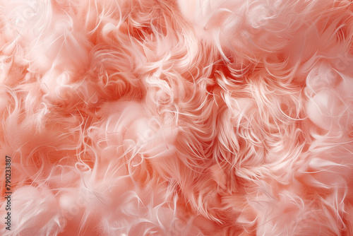 Close-up of soft pink feathers, ideal for delicate design themes. © Anastasiia Ignateva
