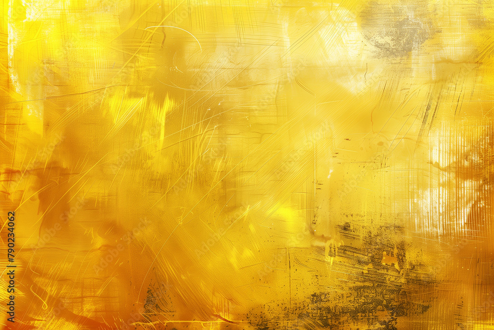 Vibrant yellow and gold textured abstract art, suitable for modern design.
