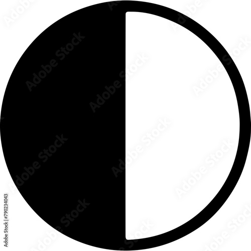 Half Filled Circle Shape