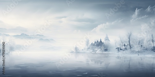White snow winter blurred landscape background. Nature outdoor chirstmax xmas new year vibe scene