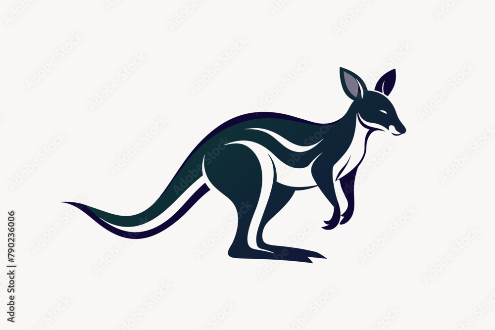 Vector of a Wallaby in Stylish Design Vector of a Wallaby in Stylish Design