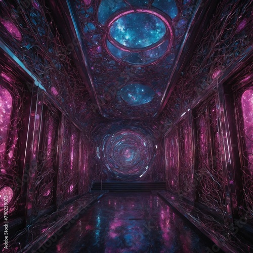 space tunnel, Generative AI 