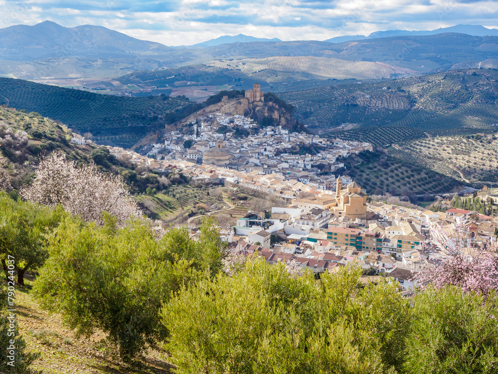 Montefrio village and castle of Granada province. Andalusia