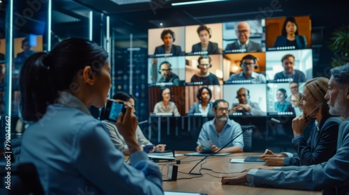 Corporate Team During Video Conference