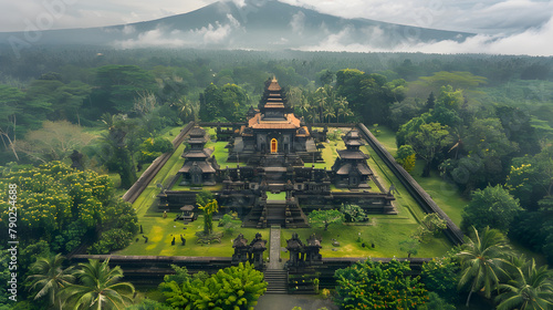 Pura Ulun Danu Bratan Temple in Bali Indonesia photo