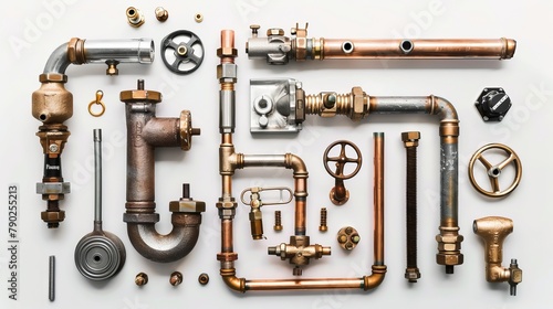 Pipe components and fixtures for plumbing