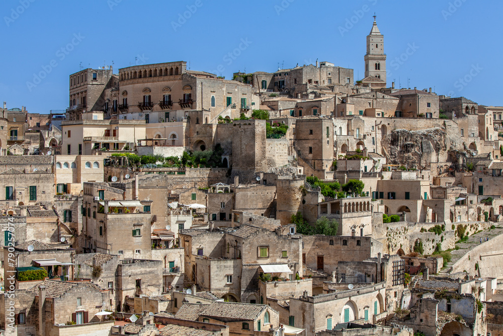 The old buildings of ancient Sassi in Matera, italy