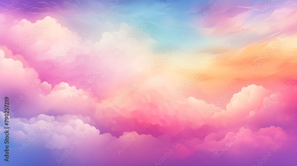 Vibrant clouds gradient backdrop