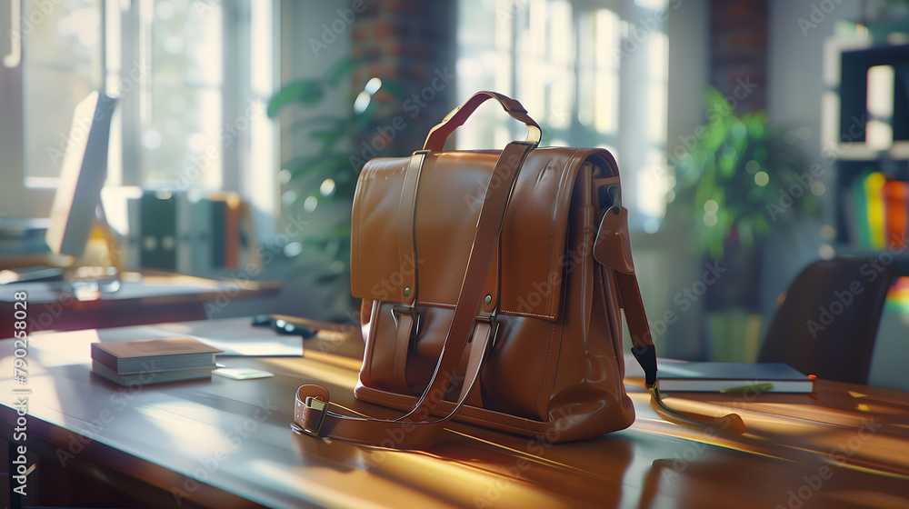 Scholarly Ambience with Leather Backpack Scholarly Ambience with Leather Backpack
