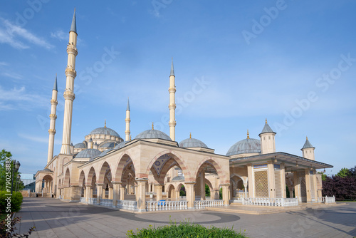 View of the Heart of Chechnya mosque on a sunny June morning. Grozny, Chechen Republic. Russian Federation photo