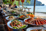 seafood beach restaurant in Thailand, relaxed dining on exotic coastal trip (5)