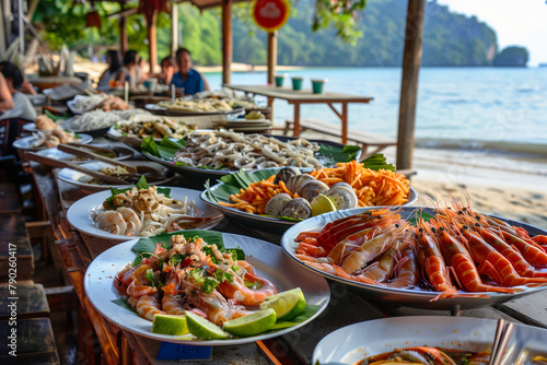 seafood beach restaurant in Thailand, relaxed dining on exotic coastal trip (5)