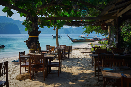 seafood beach restaurant in Thailand, relaxed dining on exotic coastal trip (6)