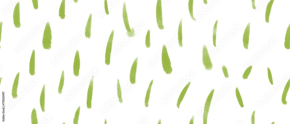 Seamless abstract botanical pattern. Green grass on white background. Digital brush strokes. Design for textile fabrics, wrapping paper, background, wallpaper, cover. Seamless abstract botanical pattern. Green grass on white background. Digital brush strokes. Design for textile fabrics, wrapping paper, background, wallpaper, cover.