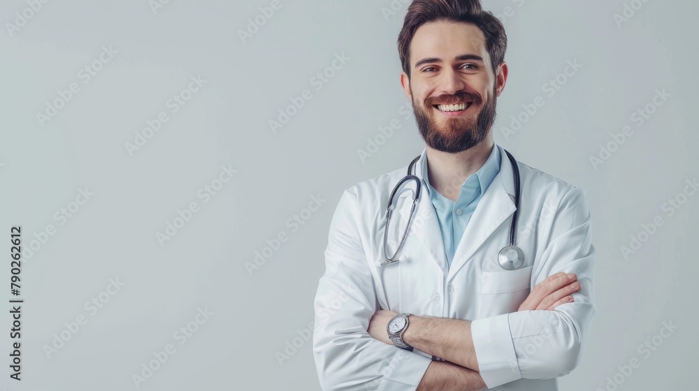 A Smiling Confident Male Doctor A Smiling Confident Male Doctor